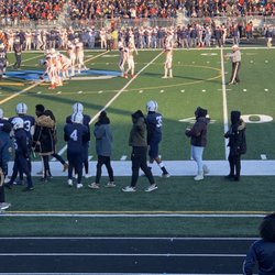 Hillcrest High School - The football team on the sideline. Hillcrest