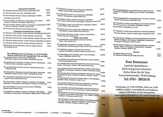 Menu photo 2 Restaurant Rose Freiburg, BW