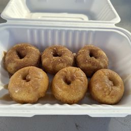 Maple brown sugar donuts and honey donuts. Maple brown sugar donuts and honey donuts.