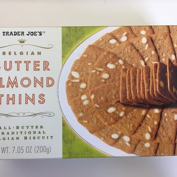 Trader Joe's - Belgian Butter Almond Thins (these are sooo good!) $2.79 - Grocery Near Me - Stockton, California Trader Joe's - Belgian Butter Almond Thins (these are sooo good!) $2.79 - Grocery Near Me - Stockton, California