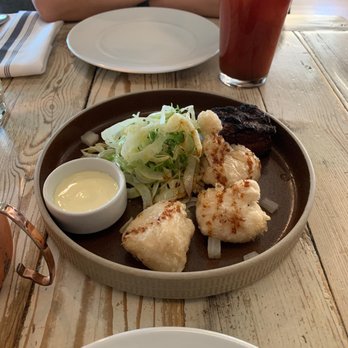 The Nash - Icelandic tempura cod and pork belly - Bars Near Me - Calgary, Alberta