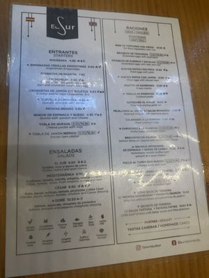 Menu photo 6 El Sur Madrid, M Menu photo 6 El Sur Madrid, M