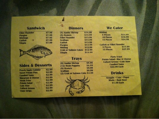 Menu photo 7 Crockett's Fish Fry Montclair, NJ