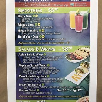 Norma's Plant Based Cuisine - Menu - Vegan Near Me - Altamonte Springs, Florida Norma's Plant Based Cuisine - Menu - Vegan Near Me - Altamonte Springs, Florida