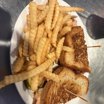 Rudford's Restaurant - Reuben Sandwich. My wife wasn't impressed but I enjoyed her crinkle cut fries - Diners Near Me - San Diego, California