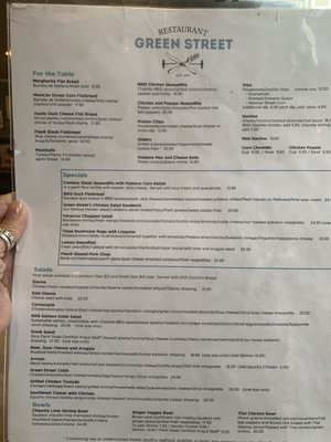 Menu photo 8 Green Street Restaurant Pasadena, CA Menu photo 8 Green Street Restaurant Pasadena, CA