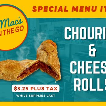 Al Mac's On The Go - Chourico and Cheese Rolls - Coffee & Tea Near Me - Fall River, Massachusetts Al Mac's On The Go - Chourico and Cheese Rolls - Coffee & Tea Near Me - Fall River, Massachusetts