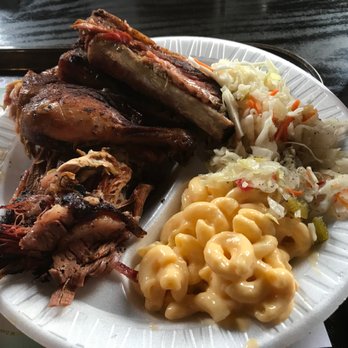 Jack's Bar-B-Que - Combo platter with ribs, smoked chicken, and brisket - Barbeque Near Me - Nashville, Tennessee Jack's Bar-B-Que - Combo platter with ribs, smoked chicken, and brisket - Barbeque Near Me - Nashville, Tennessee