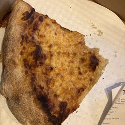 Burnt pizza
