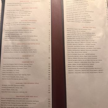 Vela - Menu - Italian Near Me - Cabo San Lucas, BCS