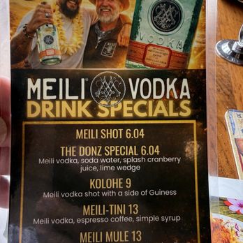 Restaurant 604 - Vodka menu 4/2026 - Breakfast & Brunch Near Me - Honolulu, Hawaii