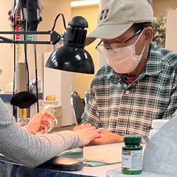 Nation Nails - This kind man is very skilled as a nail technician. Beautiful work!