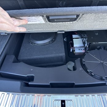 Kar Tunz - Audi trunk. Hiding the JL 10" and amp/line out - Car Stereo Installation Near Me - Pleasanton, California Kar Tunz - Audi trunk. Hiding the JL 10" and amp/line out - Car Stereo Installation Near Me - Pleasanton, California