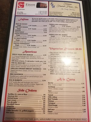Menu photo 4 El Maya Fairview, OK