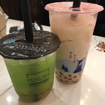 Ding Tea - Kiwi Tea and Wintermelon Milk Tea with golden boba. - Bubble Tea Near Me - Sacramento, California Ding Tea - Kiwi Tea and Wintermelon Milk Tea with golden boba. - Bubble Tea Near Me - Sacramento, California