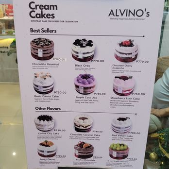 ALVINO's - Cake menu - Sandwiches Near Me - Manaoag, PAN