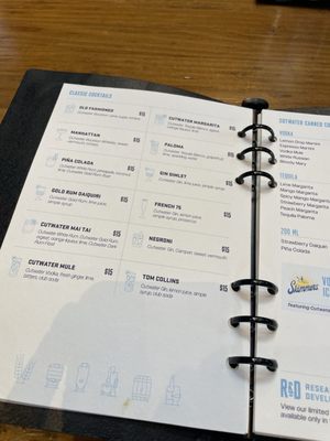 Menu photo 2 Cutwater Spirits San Diego, CA Menu photo 2 Cutwater Spirits San Diego, CA