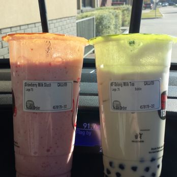 Kung Fu Tea - Strawberry Milk Slush and Oolong Milk Tea - Bubble Tea Near Me - Plano, Texas Kung Fu Tea - Strawberry Milk Slush and Oolong Milk Tea - Bubble Tea Near Me - Plano, Texas