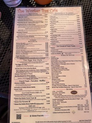 Menu photo 2 The Worker Bee Cafe Carpinteria, CA