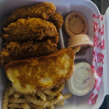 Raising Cane's Chicken Fingers - Chicken fingers, fries,toast, 3 dipping sauces, coleslaw. Hot & delicious - Fast Food Near Me - Glendora, California