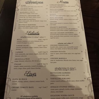 Italian Cafe - Menu - Italian Near Me - Spring, Texas