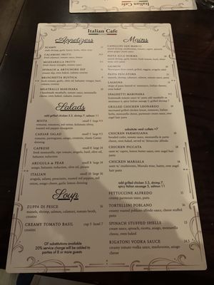 Menu photo 1 Italian Cafe Spring, TX