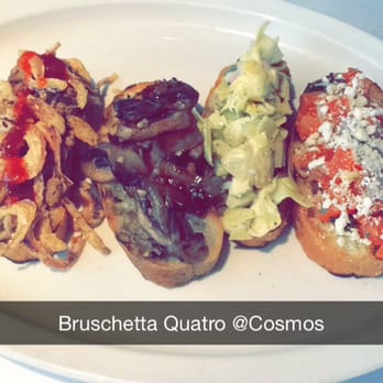 Cosmo's Bistro - Bruschetta Quatro - Italian Near Me - Glendora, California Cosmo's Bistro - Bruschetta Quatro - Italian Near Me - Glendora, California