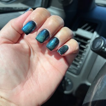 Nail Star Spa - Umbrella black and blue nails!!! - Nail Salons Near Me - Henderson, Nevada