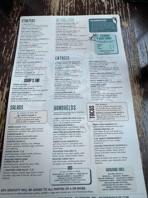 Menu photo 2 Nicks Fish House Baltimore, MD Menu photo 2 Nicks Fish House Baltimore, MD