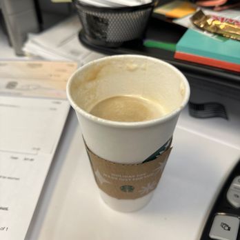 Starbucks - Just picked up my grande. I think it's missing a couple of ounces. - Coffee & Tea Near Me - Beverly Hills, California Starbucks - Just picked up my grande. I think it's missing a couple of ounces. - Coffee & Tea Near Me - Beverly Hills, California