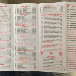 Full menu
