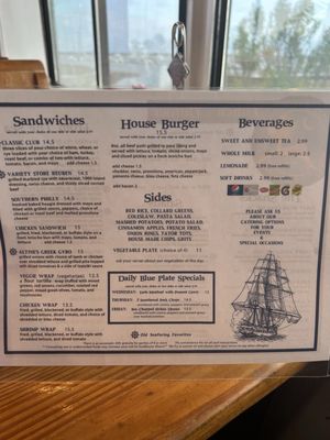 Menu photo 2 Marina Variety Store Restaurant Charleston, SC