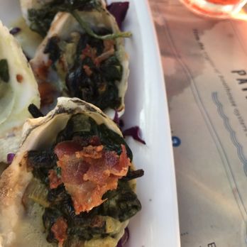 The Boathouse - Oysters Rockefeller with bacon and spinach - Seafood Near Me - Midlothian, Virginia