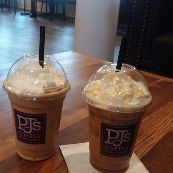 PJ’s Coffee - Honey cream brulee ice latte - Coffee & Tea Near Me - Biloxi, Mississippi