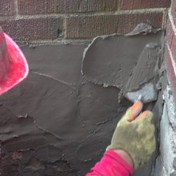 RCC Waterproofing - filling with hydraulic cream