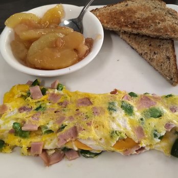 Brick House Diner - Western omelette (no onions) - has American cheese, green peppers, ham, and 3 eggs - Seafood Near Me - Virginia Beach, Virginia