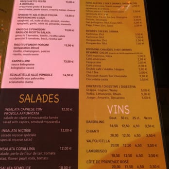 Paneolio - The menu - Pizza Near Me - Nice, 06