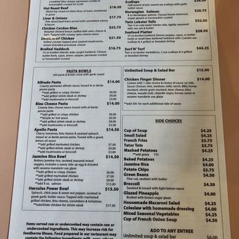 The Grove on Rt 16 - Dinner Menu - Seafood Near Me - Delevan, New York The Grove on Rt 16 - Dinner Menu - Seafood Near Me - Delevan, New York