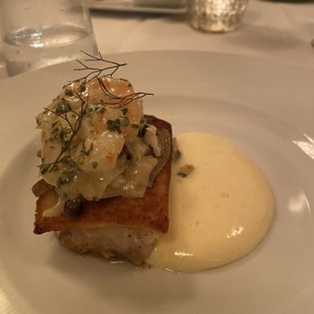 Restaurant August - Flounder with shrimp and fennel. So yummy - New American Near Me - New Orleans, Louisiana