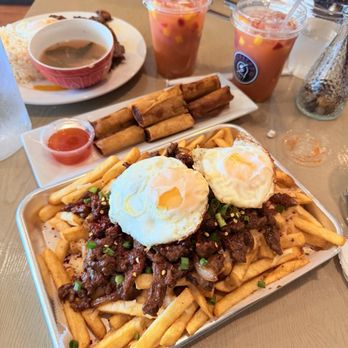 Merienda Cafe - Lumpia 10 out of 10 Tocilog (Sweet & savory pork slices) with garlic rice 10 out of 10! Bulgogi Fries 10 out of 10! - Filipino Near Me - Grayslake, Illinois Merienda Cafe - Lumpia 10 out of 10 Tocilog (Sweet & savory pork slices) with garlic rice 10 out of 10! Bulgogi Fries 10 out of 10! - Filipino Near Me - Grayslake, Illinois