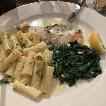 Tomatina - Roasted Salmon with Pasta and spinach - Italian Near Me - Walnut Creek, California