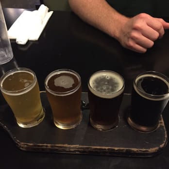 Urban Stack - Summer beer flight with two substitutions due to tapped kegs - Burgers Near Me - Chattanooga, Tennessee