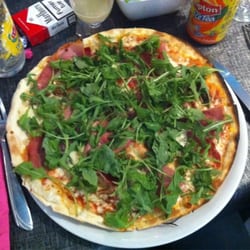 aux délices du puit - Pizza "la malicieuse" dégustée ce midi! Un régal