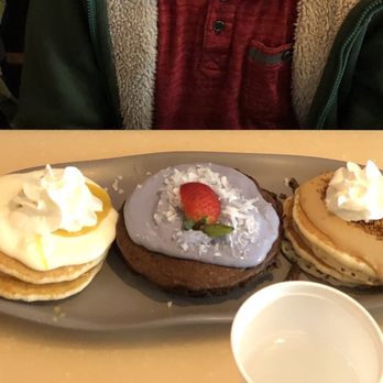 My Cafe - The amazing "flight of pancakes". - Breakfast & Brunch Near Me - Kapolei, Hawaii My Cafe - The amazing "flight of pancakes". - Breakfast & Brunch Near Me - Kapolei, Hawaii