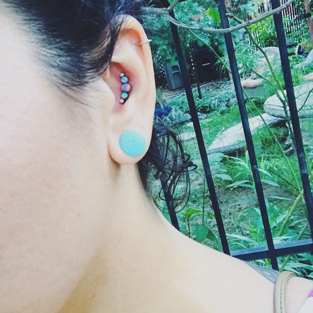 Chief Piercing - Custom opal cluster - Piercing Near Me - Sacramento, California Chief Piercing - Custom opal cluster - Piercing Near Me - Sacramento, California