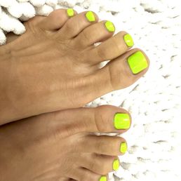 Super clean jelly/gel pedicure! You don't want to know what the before looked like