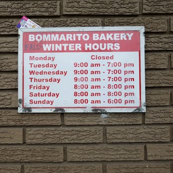 Bommarito Bakery - Hours of business - Bakeries Near Me - Saint Clair Shores, Michigan