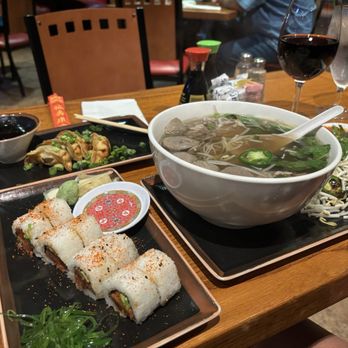 Noodles - Fried dumplings, spicy sushi roll, and a huge bowl of Pho. - Noodles Near Me - Kinder, Louisiana