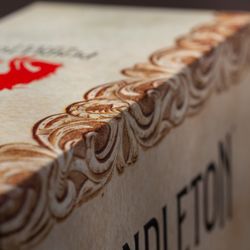 Creative Paper Crafting - Pendleton Whisky Packaging - Sculpted Emboss on Soft Touch Coated Cover.
