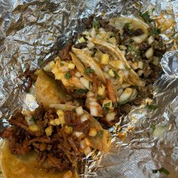 2 Al Pastor tacos and 2 Carne Asada Tacos 2 Al Pastor tacos and 2 Carne Asada Tacos